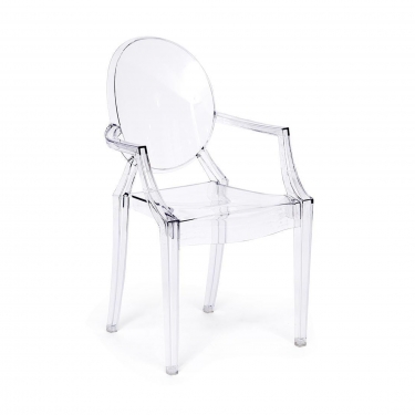 Кресло Tetchair MEDALION mod. 922 пластик, 56,553,292,5см, бесцветный