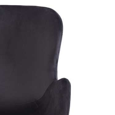 Кресло Tetchair BOEING mod. 9120 металл/вельвет, 42x58x84.5x47см, серый HLR 21/черный