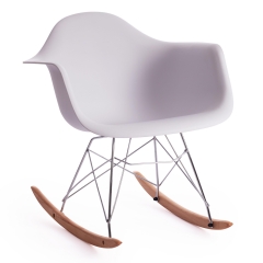 Кресло-качалка Tetchair CINDY mod. C1025A пластик/металл/дерево, 65 х 61 х 74 см, белый 018 /натуральный