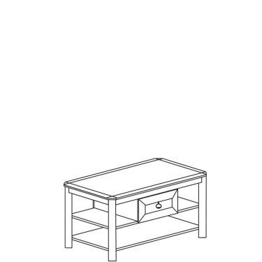 Стол журнальный Инна Яна 623 Денвер темный