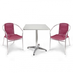 Комплект мебели Афина-мебель LFT-3099F/T3125-60x60 Bordo 2Pcs