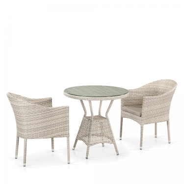 Комплект плетеной мебели Афина-мебель T705ANT/Y350-W85 Latte 2Pcs