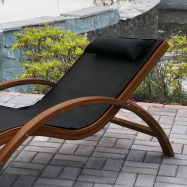 Шезлонг-лежак Афина-мебель Мальта AFM-503 Black