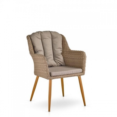 Комплект плетеной мебели Афина-мебель T363B/Y363B-W65 4PCS Light Brown