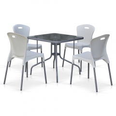 Комплект мебели для кафе Афина-мебель TL80x80/XRF065AW-White 4Pcs