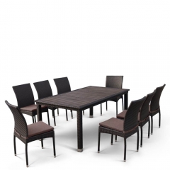 Комплект плетеной мебели Афина-мебель T347/Y380A-W53 Brown 8PCS