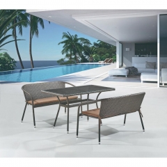 Комплект мебели из иск. ротанга Афина-мебель T286A/S139A-W53 Brown