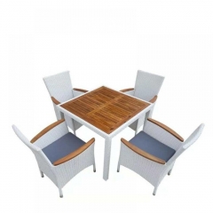 Комплект плетеной мебели Афина-мебель AFM-440A 90x90 4Pcs White