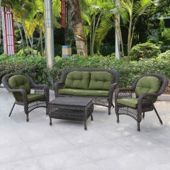 Плетеный комплект для отдыха Афина-мебель LV-520BG Brown/Green