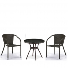 Комплект плетеной мебели Афина-мебель T282ANT/Y137C-W53 Brown 2Pcs