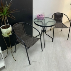 Комплект мебели Афина-мебель Асоль-LR02 LRC-02/LRT-02-D60 Dark Brown 2Pcs