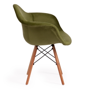 Кресло Tetchair WIND mod. 717 ткань/металл, 55х55х80 см, высота до сиденья 48 см, коралловый barkhat 15 /черный