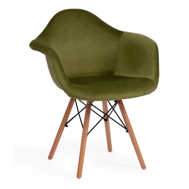 Кресло Tetchair WIND mod. 717 ткань/металл, 55х55х80 см, высота до сиденья 48 см, коралловый barkhat 15 /черный