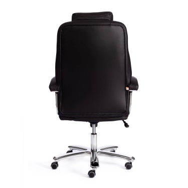 Кресло офисное Tetchair Trust max кож/зам, черный/черный стеганный/черный, 36-6/36-6/36-6/06