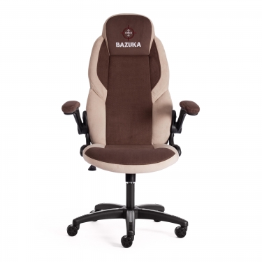 Кресло офисное Tetchair BAZUKA флок , коричневый/бежевый/коричневый перфорированный, 6/7/6/06