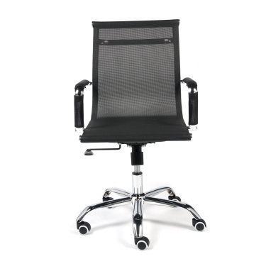Кресло офисное Tetchair URBAN-LOW M ткань/сетка, черный