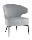 Кресло лаунж Stool Group Royal Stripes велюр Серый