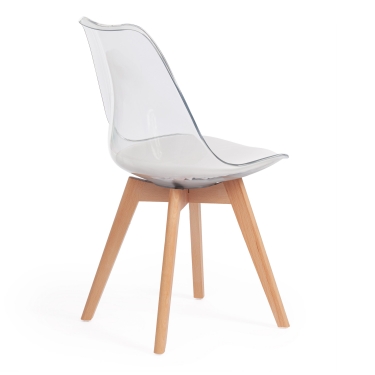 Стул Tetchair ALVOR mod. 715 ткань/металл, 48х65х86 см, высота до сиденья 51 см, коричневый barkhat 11/черный