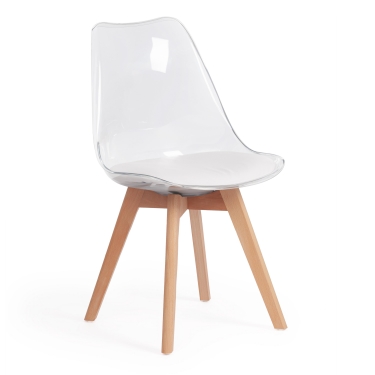 Стул Tetchair ALVOR mod. 715 ткань/металл, 48х65х86 см, высота до сиденья 51 см, коралловый barkhat 15 /черный