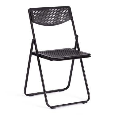 Стул складной Tetchair FOLDER mod. 3016 каркас металл, сиденье/спинка пластик, 48,5 х 48 х 82,5 см, black черный