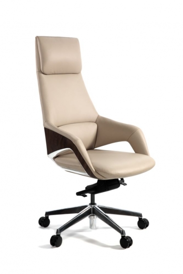 Кресло руководителя Норден Шопен FK 0005-A BEIGE LEATHER
