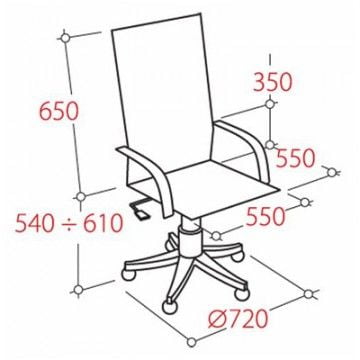 Кресло руководителя EasyChair EChair-405 235109 Черное