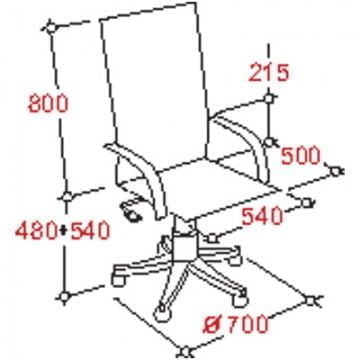 Кресло руководителя EasyChair Echair-518 297349 Черное
