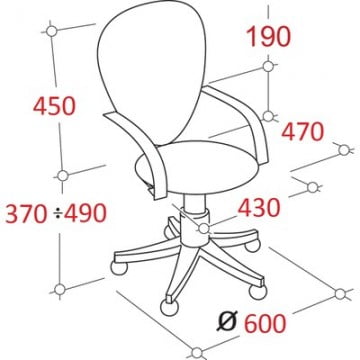 Кресло офисное EasyChair OL_Оператора 487398 Синий Черный