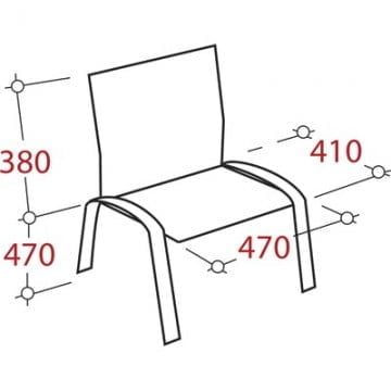 Стул для посетителей EasyChair UP_EChair Rio ИЗО хром ткань синяя С-6 ТК-9 9725