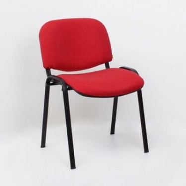 Стул EasyChair ZP_UP_EChair Rio ИЗО чёрн ткань красная 550721