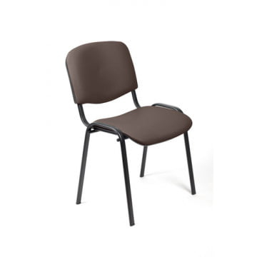 Стул EasyChair ZP_UP_EChair Rio ИЗО чёрн к/з коричневый 550725