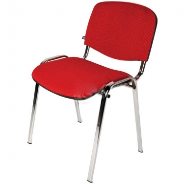 Стул EasyChair ZP_UP_EChair Rio ИЗО хром ткань красная 550729