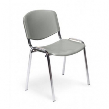 Стул EasyChair ZP_UP_EChair Rio ИЗО хром пластик 573683 Серый