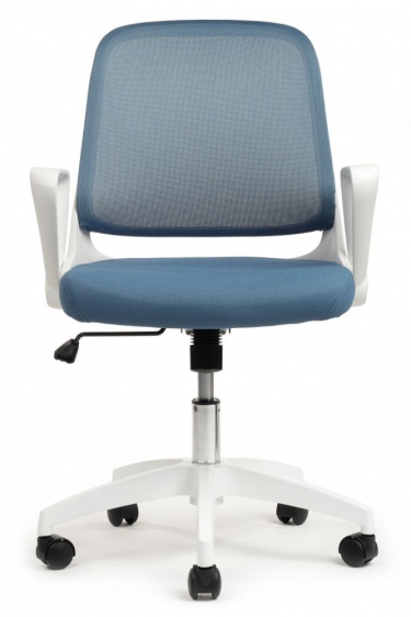 Кресло компьютерное Рива RV DESIGN W-158 white Синий