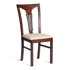 Стул Tetchair Гермес/ Hermes дерево гевея, 43х49х94см, Cappuchino , ткань бежевая S178-4