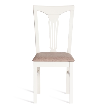 Стул Tetchair Гермес/ Hermes дерево гевея, 43х49х94см, Ivory white, ткань серая TM-164