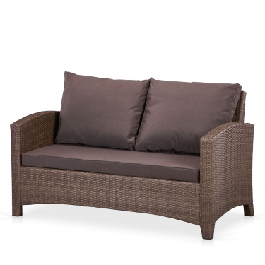 Плетеный диван Афина-мебель S58A-W773 Brown
