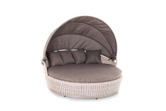 Плетеная кровать круглая 4sis Стильяно YH-L618W beige