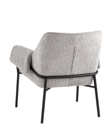 Кресло лаунж Stool Group Бесс альпака Серый