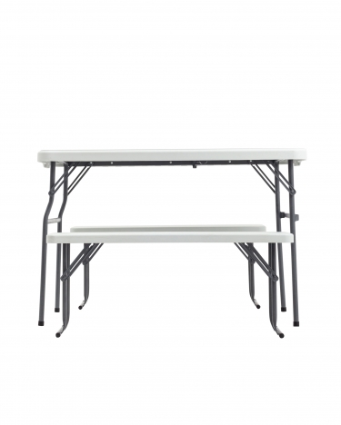 Комплект стола и двух скамеек Stool Group Кейт 1135 см Белый