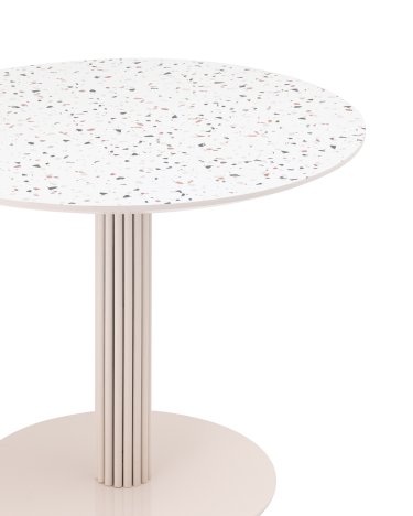 Стол обеденный Stool Group Stem D90 Терраццо