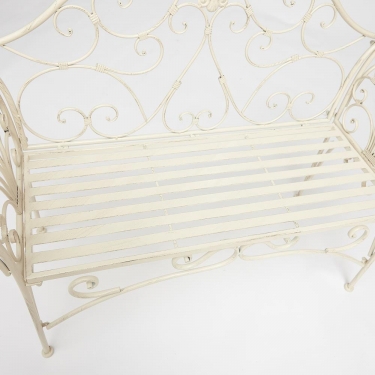 Скамья Tetchair Secret de Maison BEAUJOLAIS + подушка mod. PL08-8574 металл, 136х46х96см, белый антик antique white