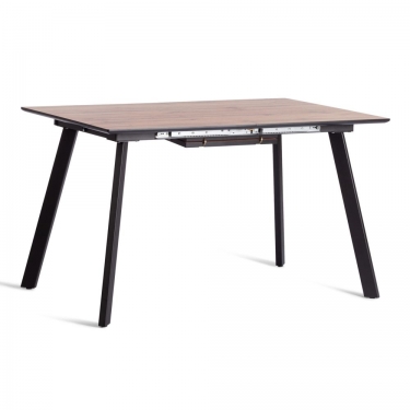 Стол обеденный Tetchair DARWIN МДФ HPL 0,6 мм/металл, 85х130-170х75 см, Дуб Вотан/чёрный