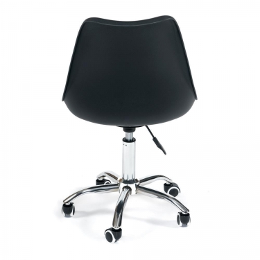 Офисное кресло Tetchair TULIP mod.106-1 металл/пластик/PU, 58 x 47 x 97см, Black черный / Chrome хром