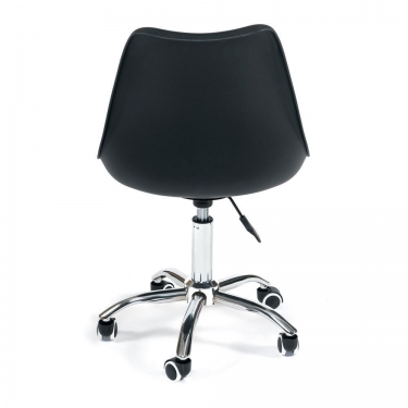 Офисное кресло Tetchair TULIP mod.106-1 металл/пластик/PU, 58 x 47 x 97см, Black черный / Chrome хром