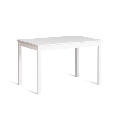 Обеденный комплект Tetchair Хадсон стол + 4 стула/ Hudson Dining Set mod.0102 МДФ/тополь/меламин, стол 118х74х73 см, стул 42,5x46,5x93,5 см, White белый