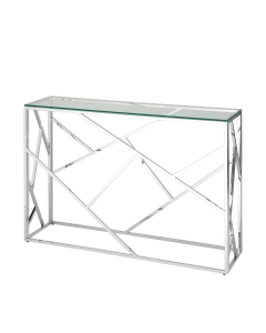 Консоль Stool Group АРТ ДЕКО 115x30 Серебро