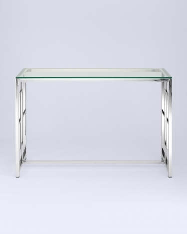 Консоль Stool Group БРУКЛИН 120x40 Серебро