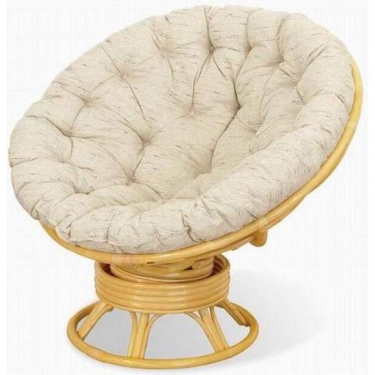 Кресло-качалка Комфорт Papasan ROCKER MI-004 с подушкой Золотой Мёд