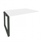 Проходной наборный элемент переговорного стола Рива ONIX O.MO-NPRG-3 Белый Бриллиант/Антрацит